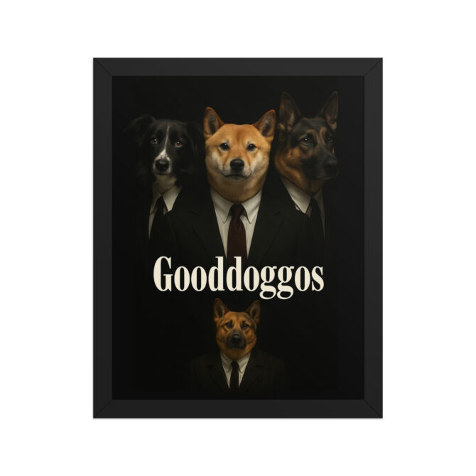 Gooddoggos Custom Pet Movie Poster – Goodfellas-Inspired Framed Art - Image 2