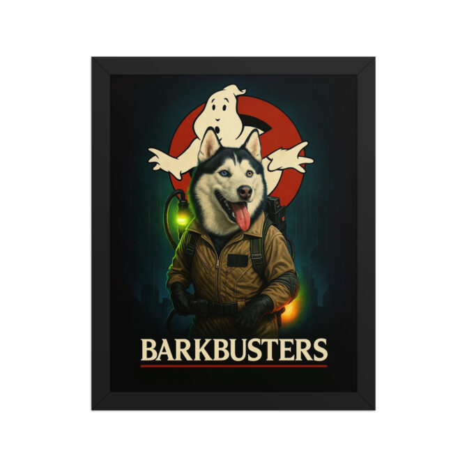 Custom Pet Ghostbusters Poster – “Barkbusters” Framed Artwork - Image 2