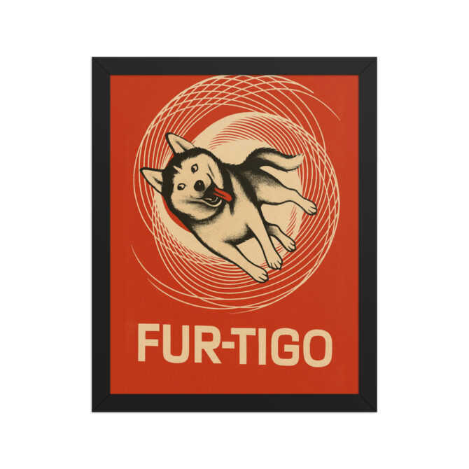 Fur-tigo – Custom Pet Portrait in Classic Vertigo Movie Poster Style - Image 2