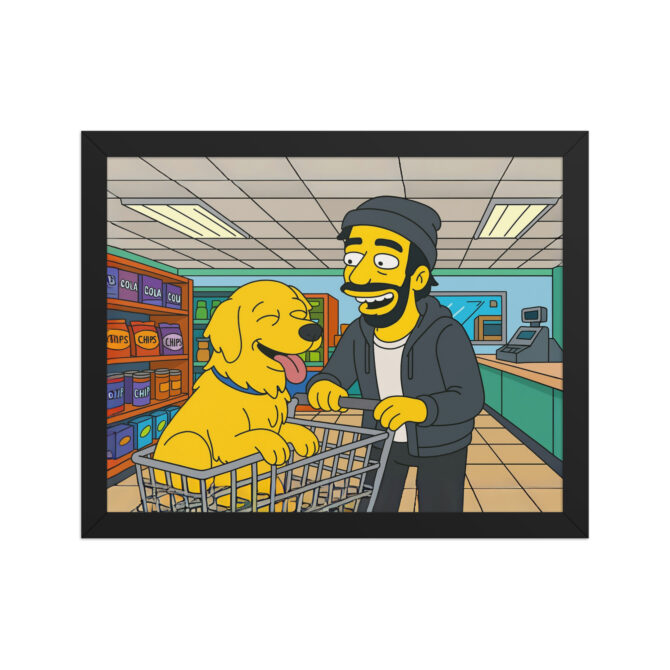 THE SIMPSONS - Kwik-E Shop Visit Custom Pet & Owner Poster - Image 2