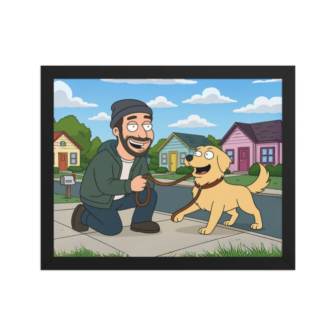 FAMILY GUY Custom Pet & Owner Poster – Griffin Street Scene - Image 2