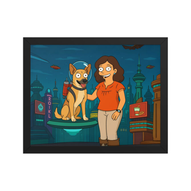 FUTURAMA – Custom Cartoon Pet & Owner Poster - Image 2