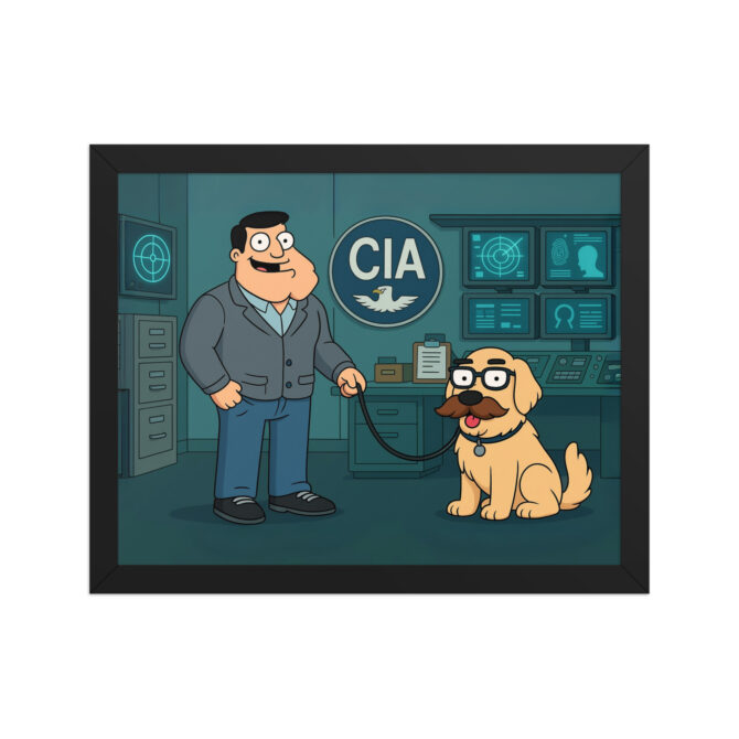 AMERICAN DAD Custom Pet Poster – CIA Office Cartoon Style - Image 2