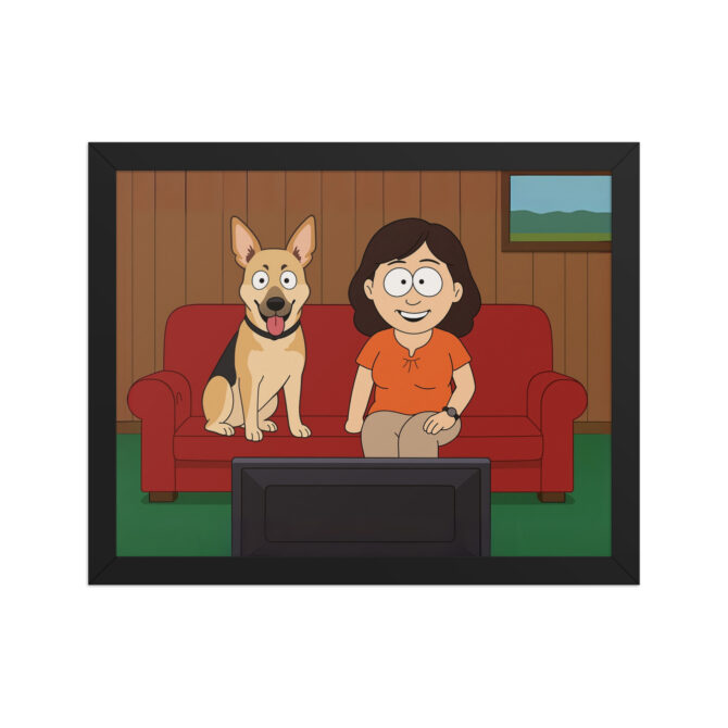 Custom South Park Living Room Pet & Owner Cartoon Poster - Image 2