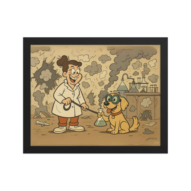 LOONEY TUNES – Explosive Lab Gag Scene Custom Pet Poster - Image 2