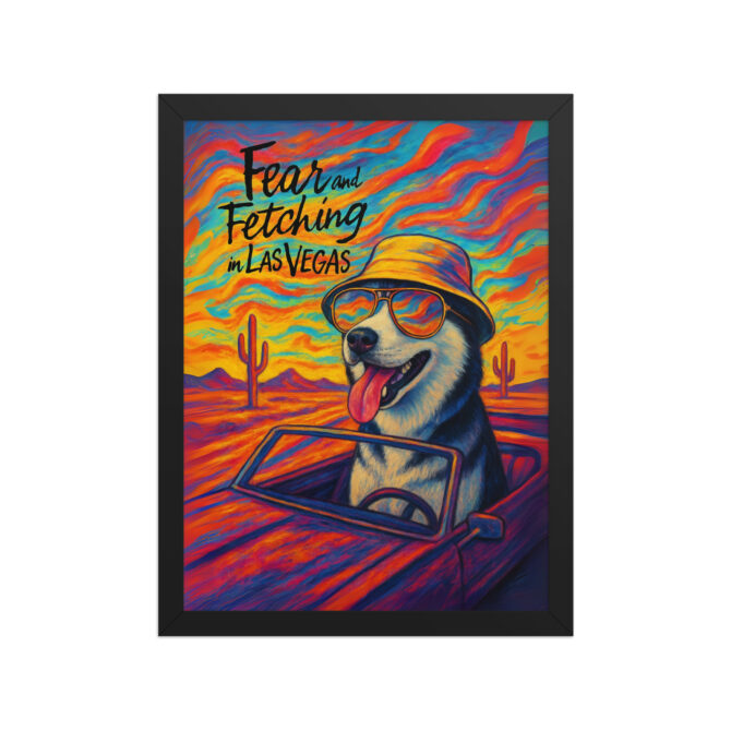 Fear and Fetching in Las Vegas – Custom Pet Movie Poster Print - Image 3
