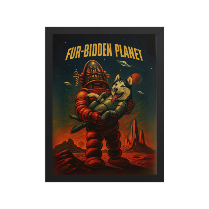 Custom Pet Movie Poster – Fur-bidden Planet (Forbidden Planet Style) - Image 3