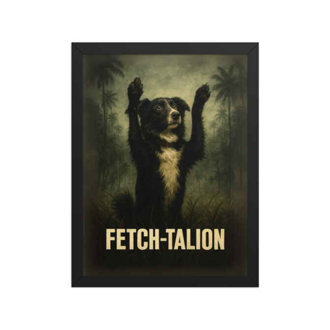 Fetch-talion Custom Pet Movie Poster – Platoon-Inspired Wall Art - Image 3
