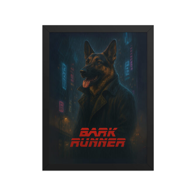 Custom Blade Runner Pet Poster – Bark Runner Framed Wall Art - Image 3