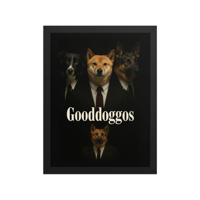 Gooddoggos Custom Pet Movie Poster – Goodfellas-Inspired Framed Art - Image 3