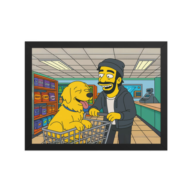 THE SIMPSONS - Kwik-E Shop Visit Custom Pet & Owner Poster - Image 3