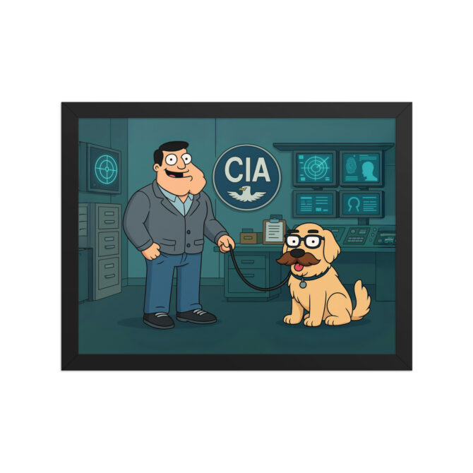 AMERICAN DAD Custom Pet Poster – CIA Office Cartoon Style - Image 3