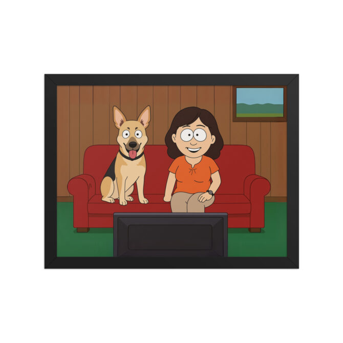 Custom South Park Living Room Pet & Owner Cartoon Poster - Image 3