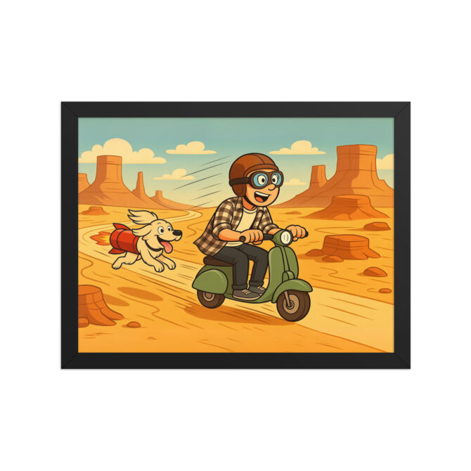 LOONEY TUNES – Classic Desert Chase Custom Pet & Owner Poster - Image 3