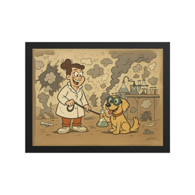 LOONEY TUNES – Explosive Lab Gag Scene Custom Pet Poster - Image 3