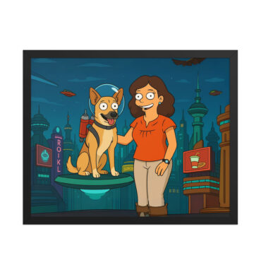 FUTURAMA – Custom Cartoon Pet & Owner Poster