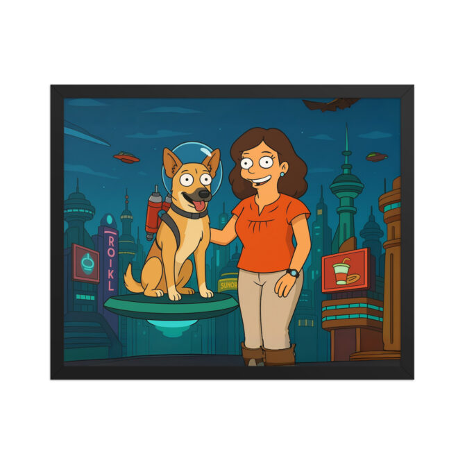 FUTURAMA – Custom Cartoon Pet & Owner Poster
