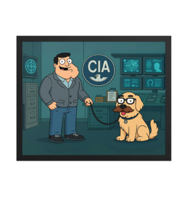 AMERICAN DAD Custom Pet Poster – CIA Office Cartoon Style