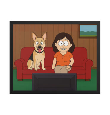Custom South Park Living Room Pet & Owner Cartoon Poster