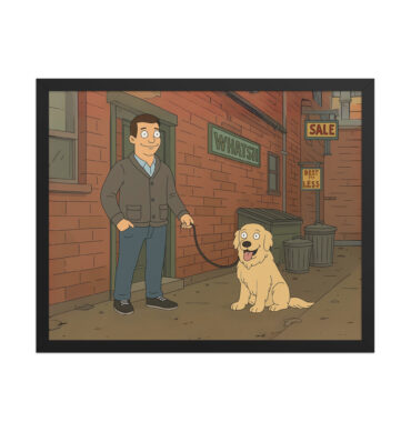 BOB'S BURGERS Custom Pet & Owner Poster – Alley Scene