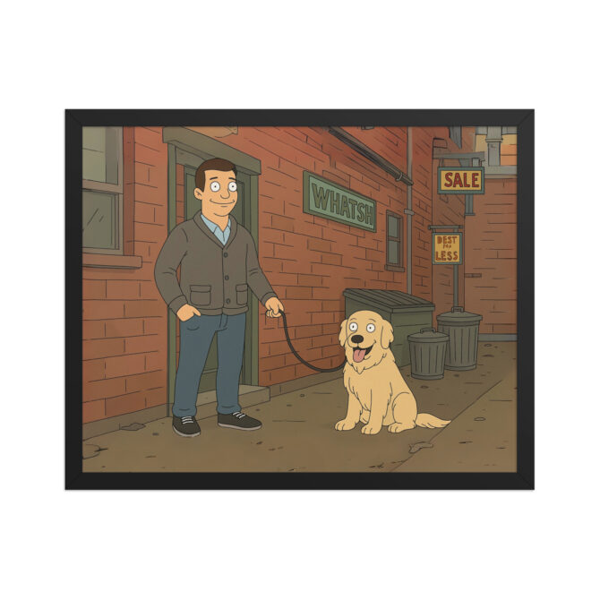 BOB'S BURGERS Custom Pet & Owner Poster – Alley Scene