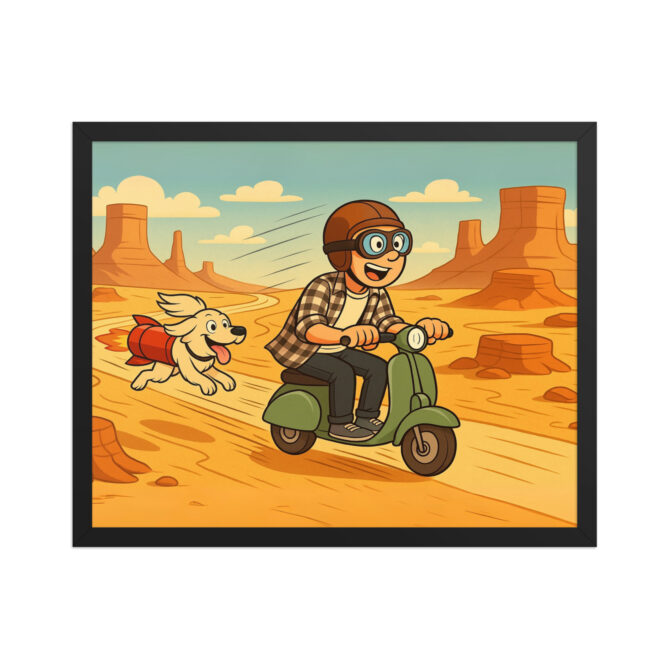 LOONEY TUNES – Classic Desert Chase Custom Pet & Owner Poster