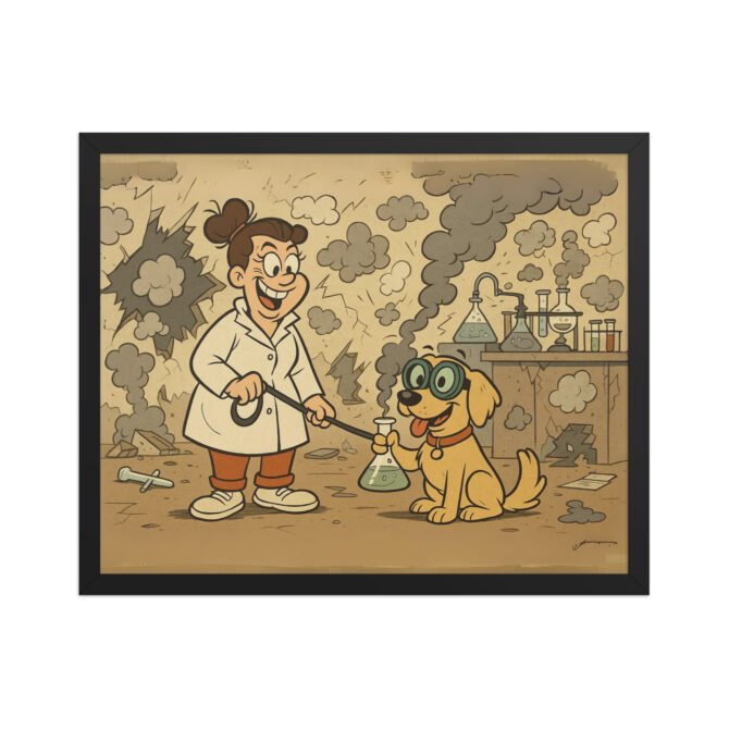 LOONEY TUNES – Explosive Lab Gag Scene Custom Pet Poster