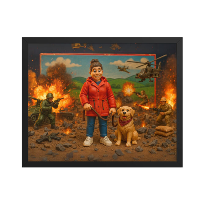 ROBOT CHICKEN Toy Battlefield Custom Pet & Owner Poster