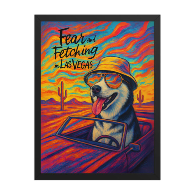Fear and Fetching in Las Vegas – Custom Pet Movie Poster Print - Image 4