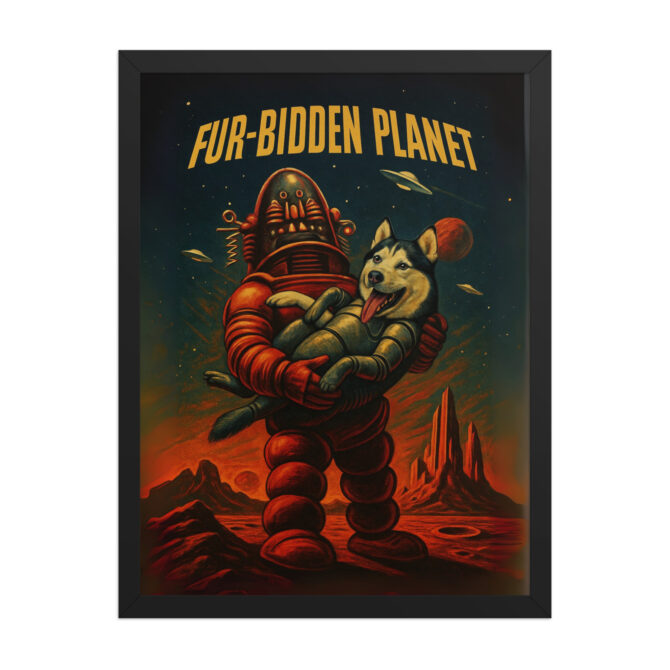 Custom Pet Movie Poster – Fur-bidden Planet (Forbidden Planet Style) - Image 4
