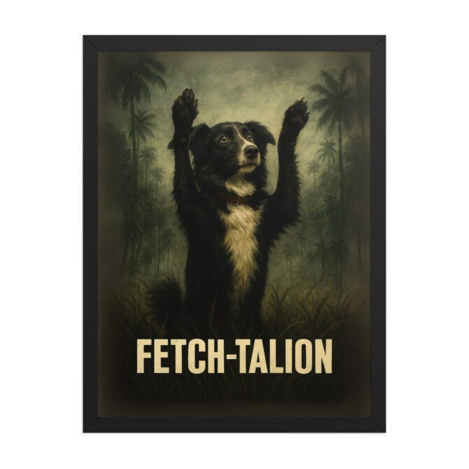 Fetch-talion Custom Pet Movie Poster – Platoon-Inspired Wall Art - Image 4