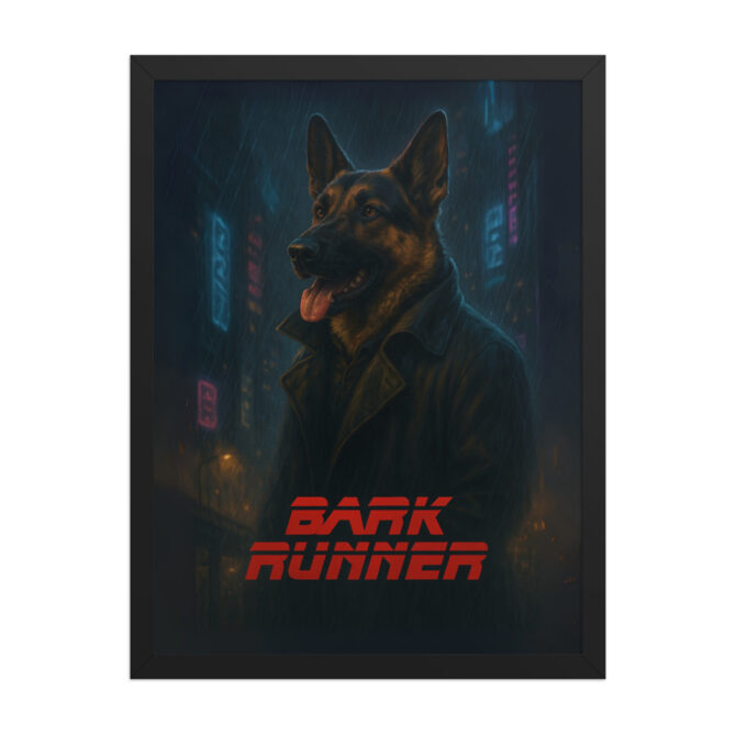 Custom Blade Runner Pet Poster – Bark Runner Framed Wall Art - Image 4