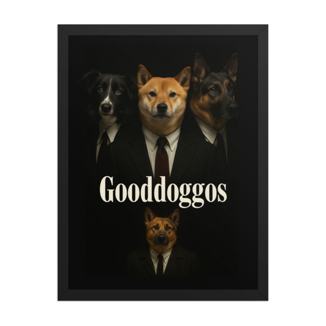 Gooddoggos Custom Pet Movie Poster – Goodfellas-Inspired Framed Art - Image 4