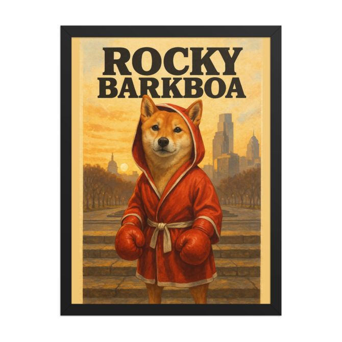 Custom Pet Poster – Rocky Barkboa | Personalized Movie-Inspired Wall Art - Image 4