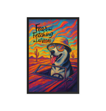 Fear and Fetching in Las Vegas – Custom Pet Movie Poster Print