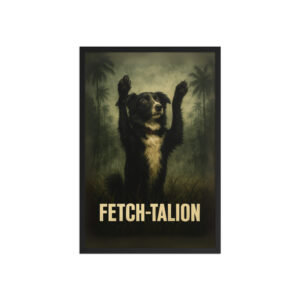 Fetch-talion Custom Pet Movie Poster – Platoon-Inspired Wall Art