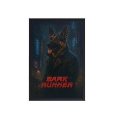Custom Blade Runner Pet Poster – Bark Runner Framed Wall Art