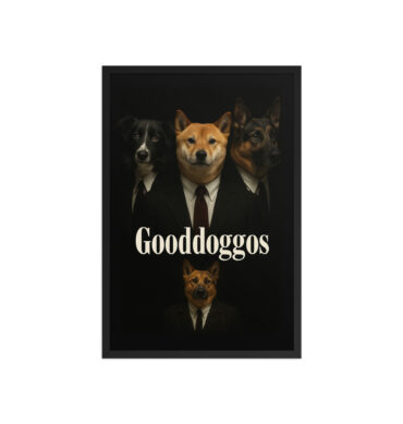Gooddoggos Custom Pet Movie Poster – Goodfellas-Inspired Framed Art