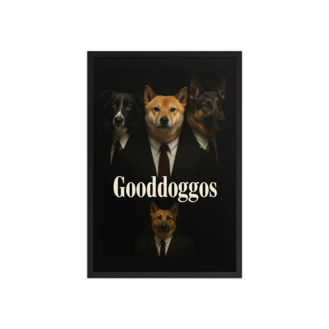 Gooddoggos Custom Pet Movie Poster – Goodfellas-Inspired Framed Art