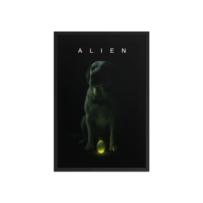 Custom Pet Alien Movie Poster – “Alien” Style Framed Artwork
