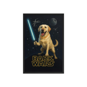 Custom Star Wars Pet Poster – Bark Wars Framed Art Print