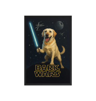 Custom Star Wars Pet Poster – Bark Wars Framed Art Print