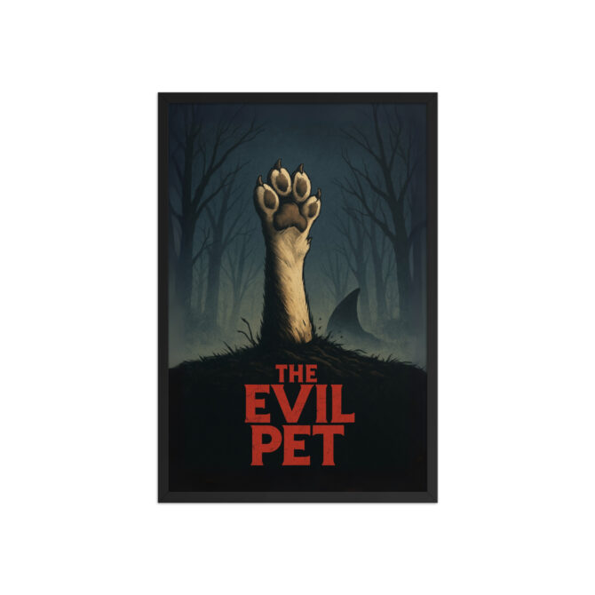 The Evil Pet – Custom Pet Poster in “The Evil Dead” Movie Style