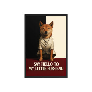 Custom Pet Movie Poster – “Say Hello to My Little Fur-iend” (Scarface Style)