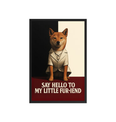 Custom Pet Movie Poster – “Say Hello to My Little Fur-iend” (Scarface Style)