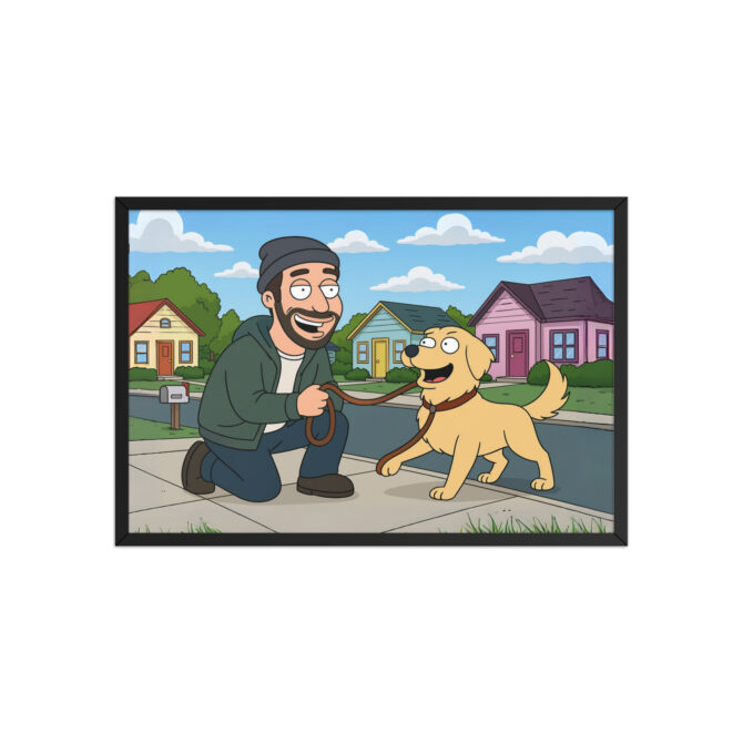 FAMILY GUY Custom Pet & Owner Poster – Griffin Street Scene - Image 4