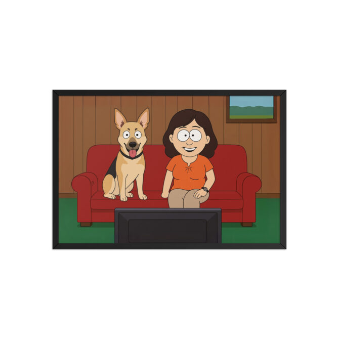 Custom South Park Living Room Pet & Owner Cartoon Poster - Image 4