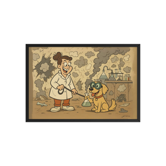 LOONEY TUNES – Explosive Lab Gag Scene Custom Pet Poster - Image 4