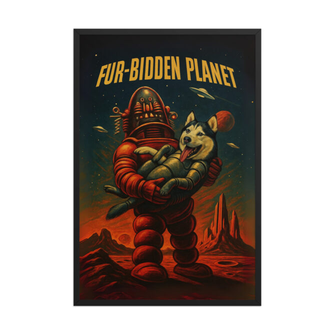 Custom Pet Movie Poster – Fur-bidden Planet (Forbidden Planet Style) - Image 5