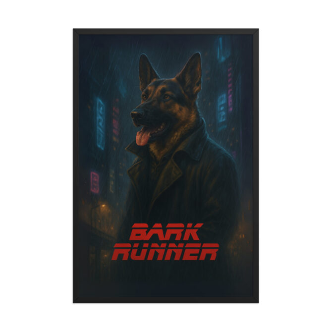 Custom Blade Runner Pet Poster – Bark Runner Framed Wall Art - Image 5